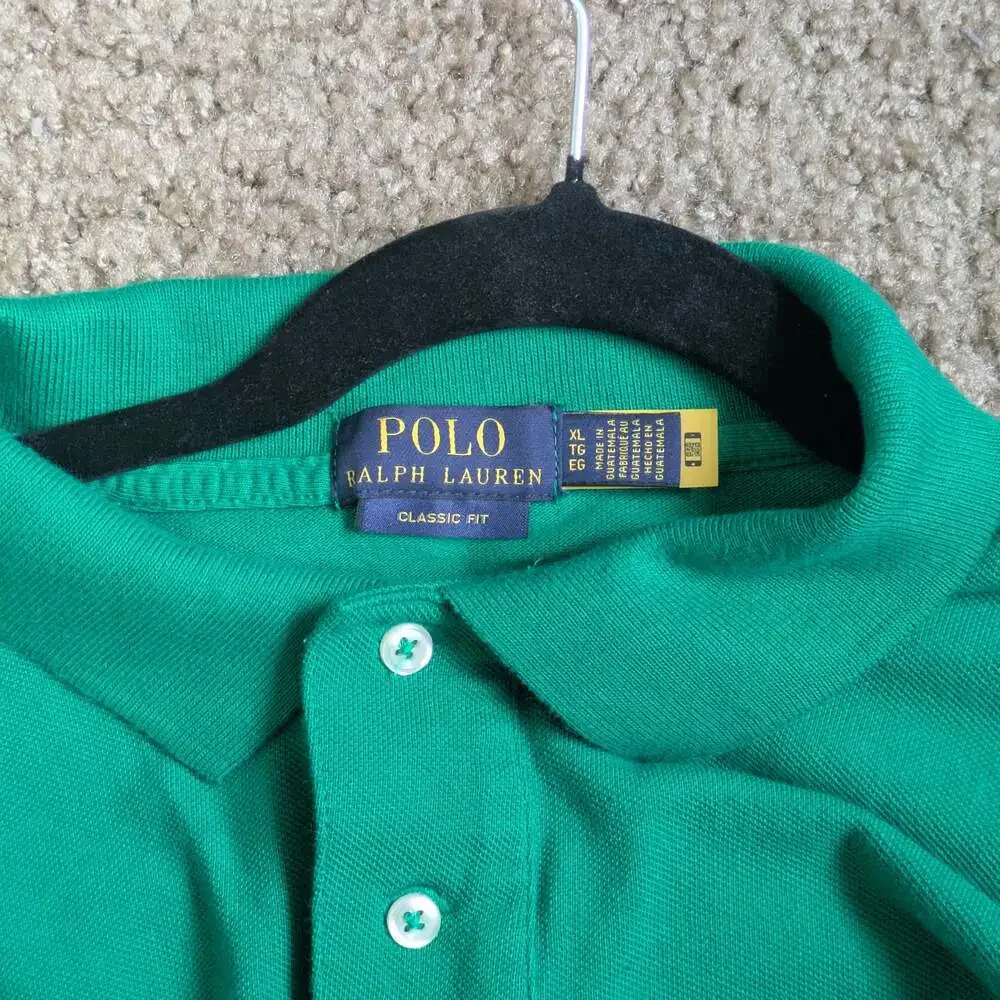 Polo Ralph Lauren Classic Fit Green Short Sleeve Polo Shirt Men's XL